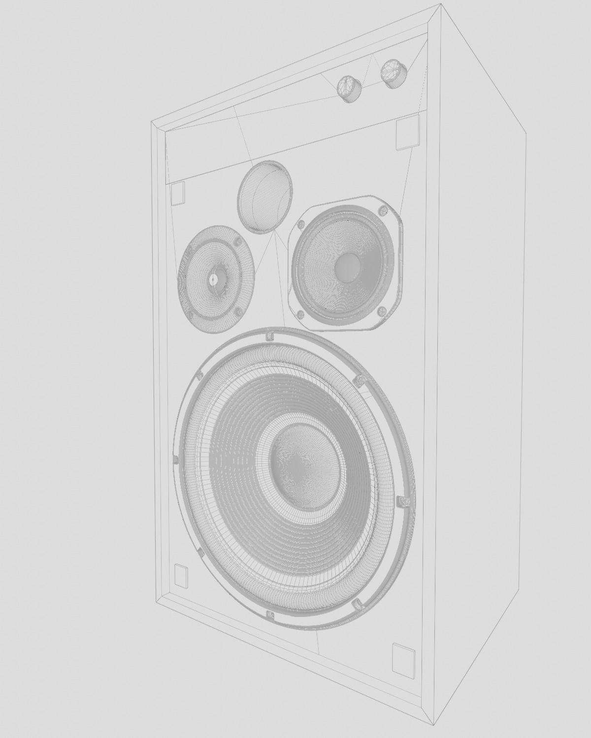JBL 4312G Studio Monitor PBR 3D model_12