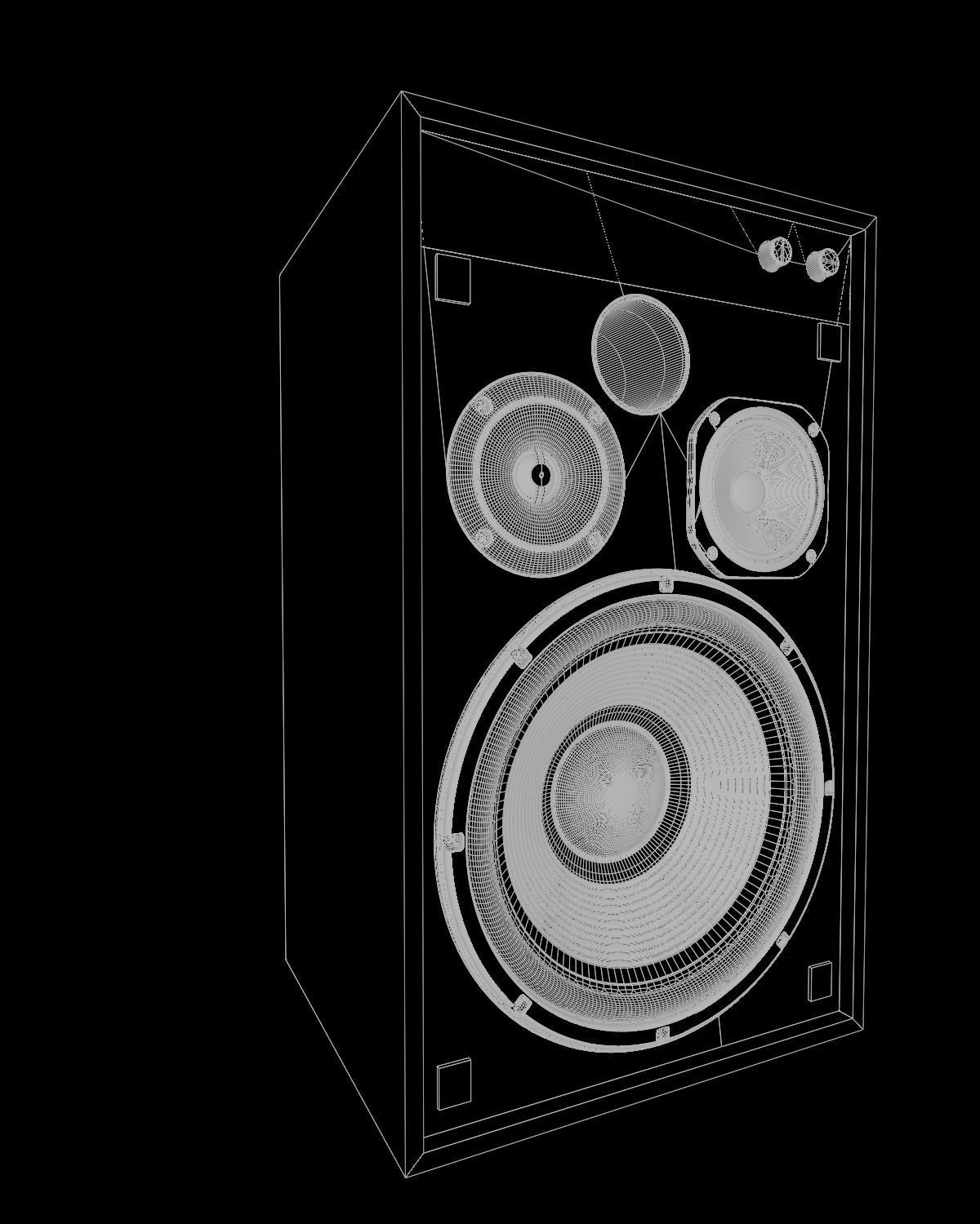 JBL 4312G Studio Monitor PBR 3D model_10