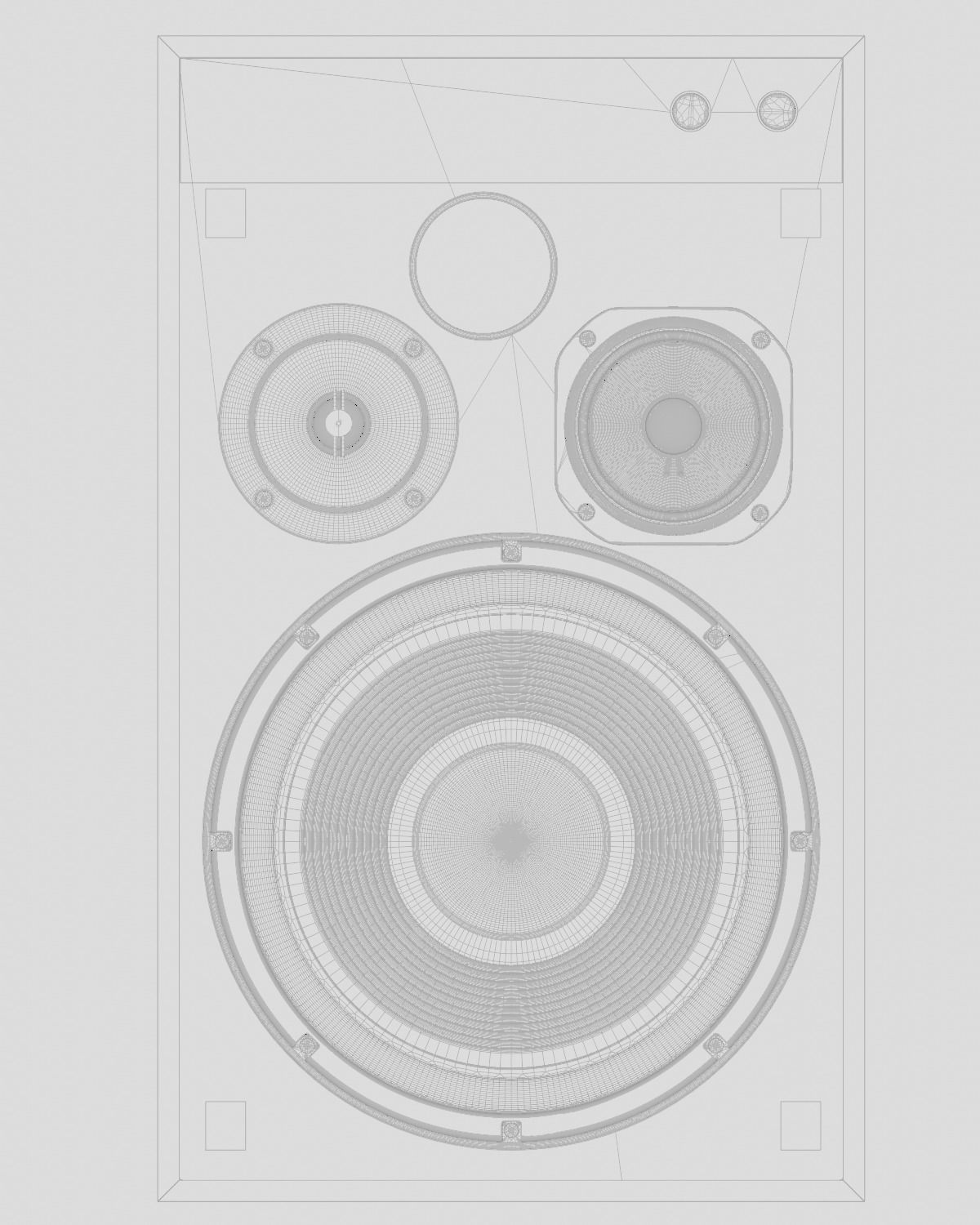 JBL 4312G Studio Monitor PBR 3D model_11
