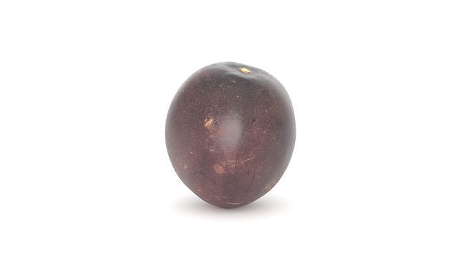 Passion Fruit Photoscan  Low-poly 3D model 3