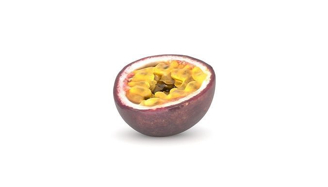 Passion Fruit Photoscan  Low-poly 3D model 6