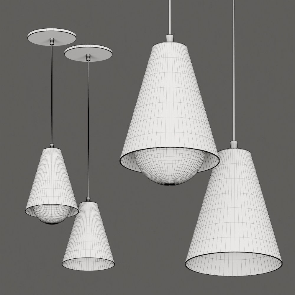 Zava Cono Pendant Lamps 3D model_1