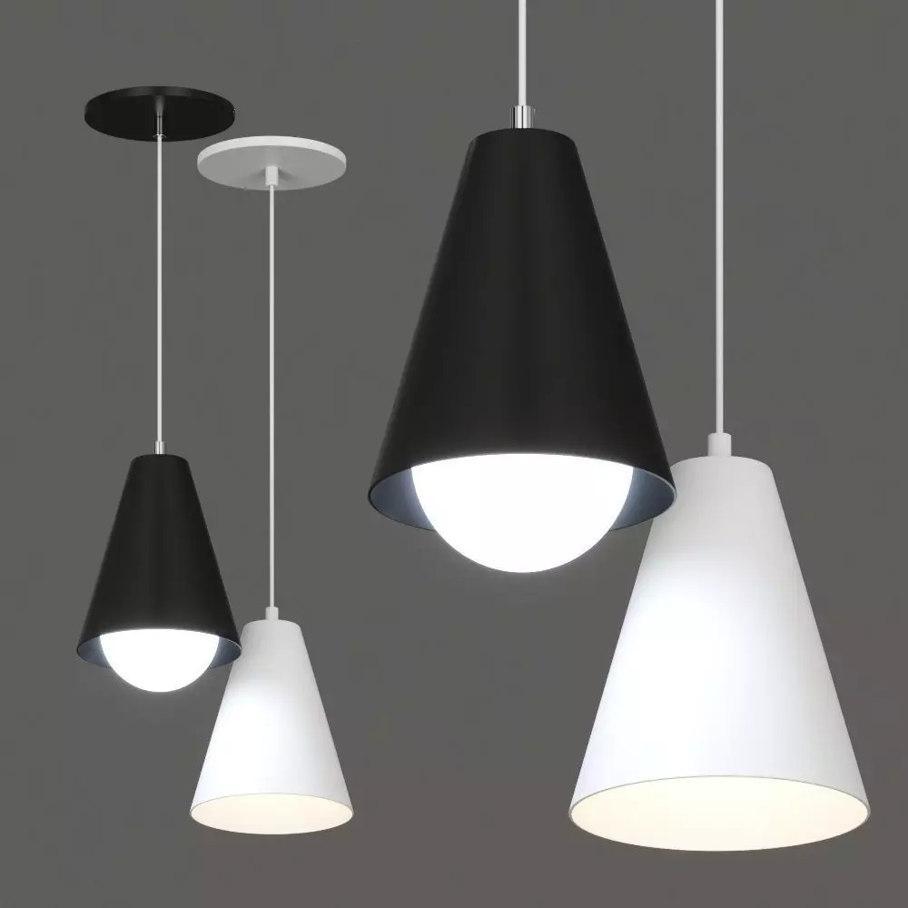 Zava Cono Pendant Lamps 3D model_0