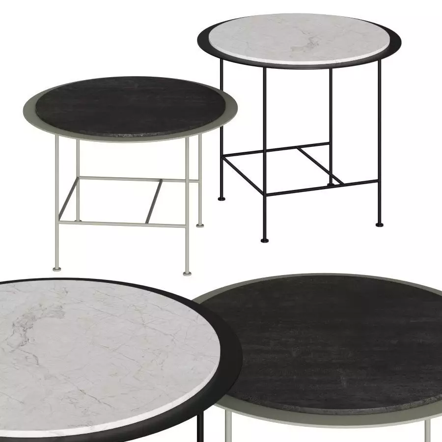Grazia and co Orbit Side Tables 3D model_0