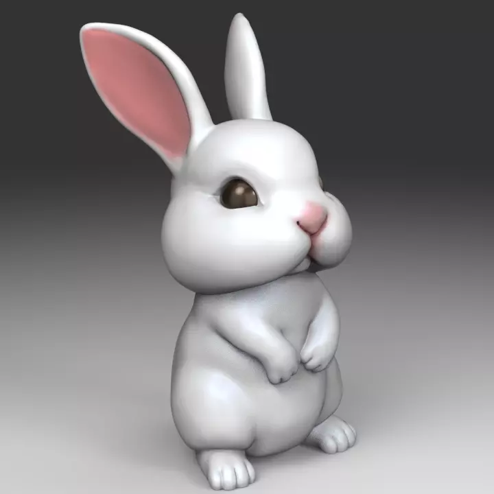 Cute Rabbit STL 3D print model
