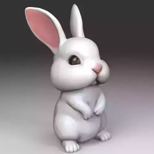Cute Rabbit STL 3D print model