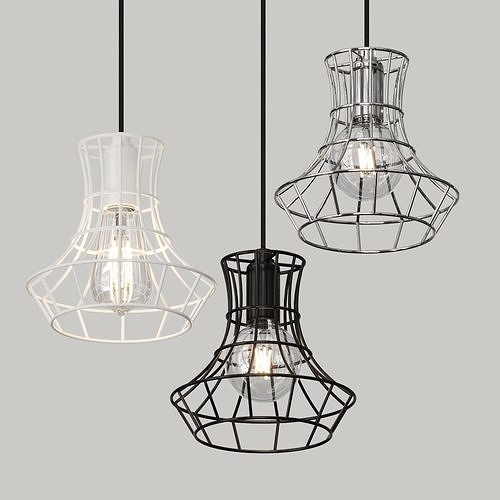 Zava Lady Cage Pendant Lamps 3D model