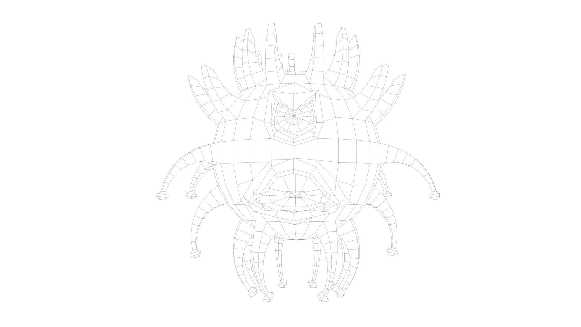 One-eyed tadpole model 3D model_4