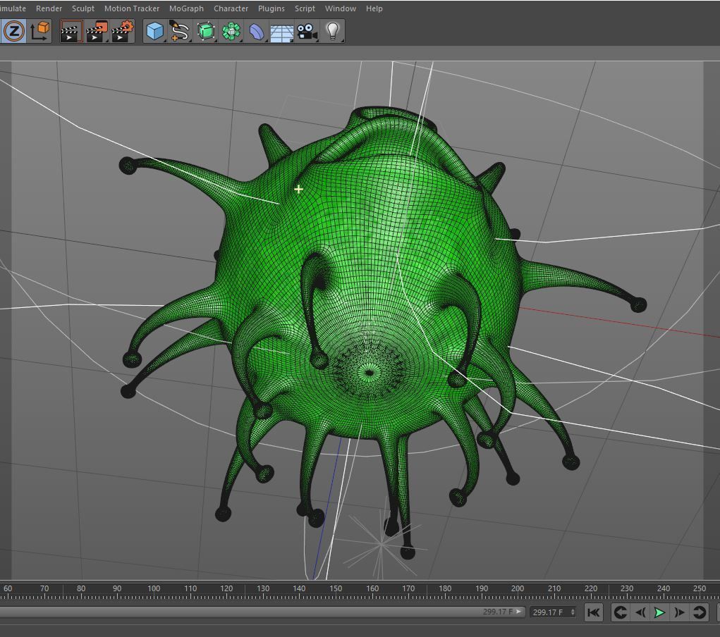 One-eyed tadpole model 3D model_9