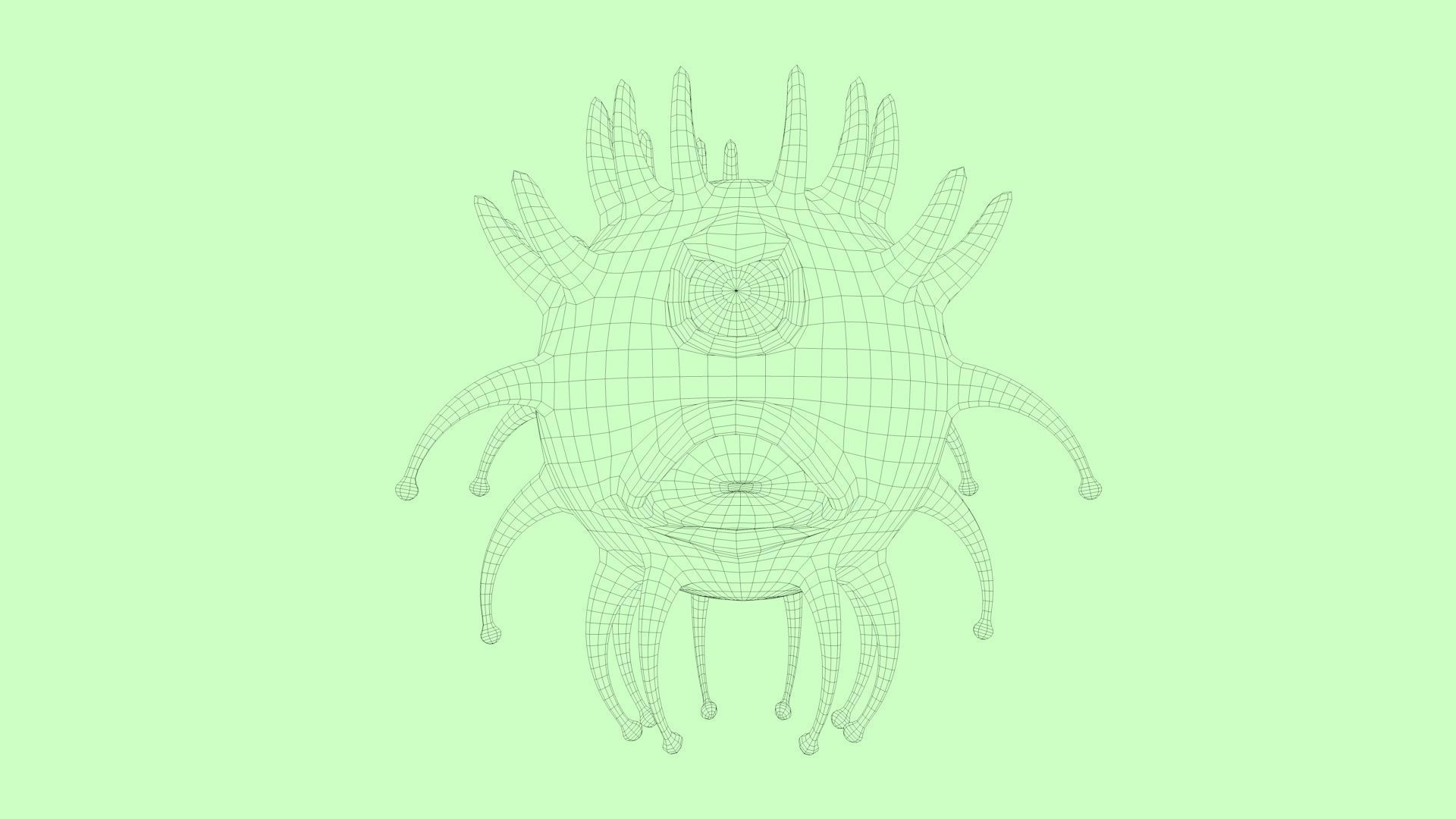 One-eyed tadpole model 3D model_5