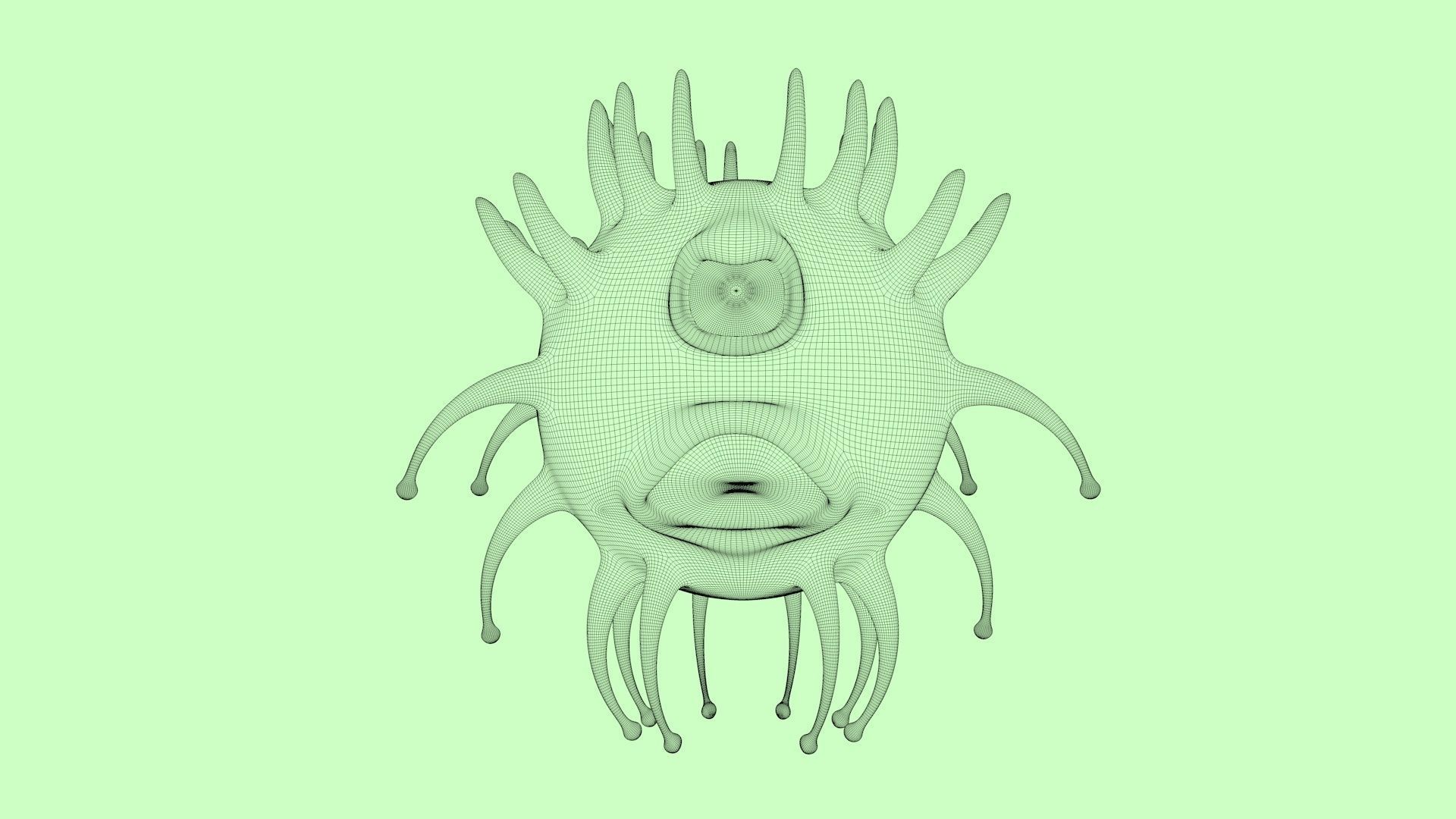 One-eyed tadpole model 3D model_7
