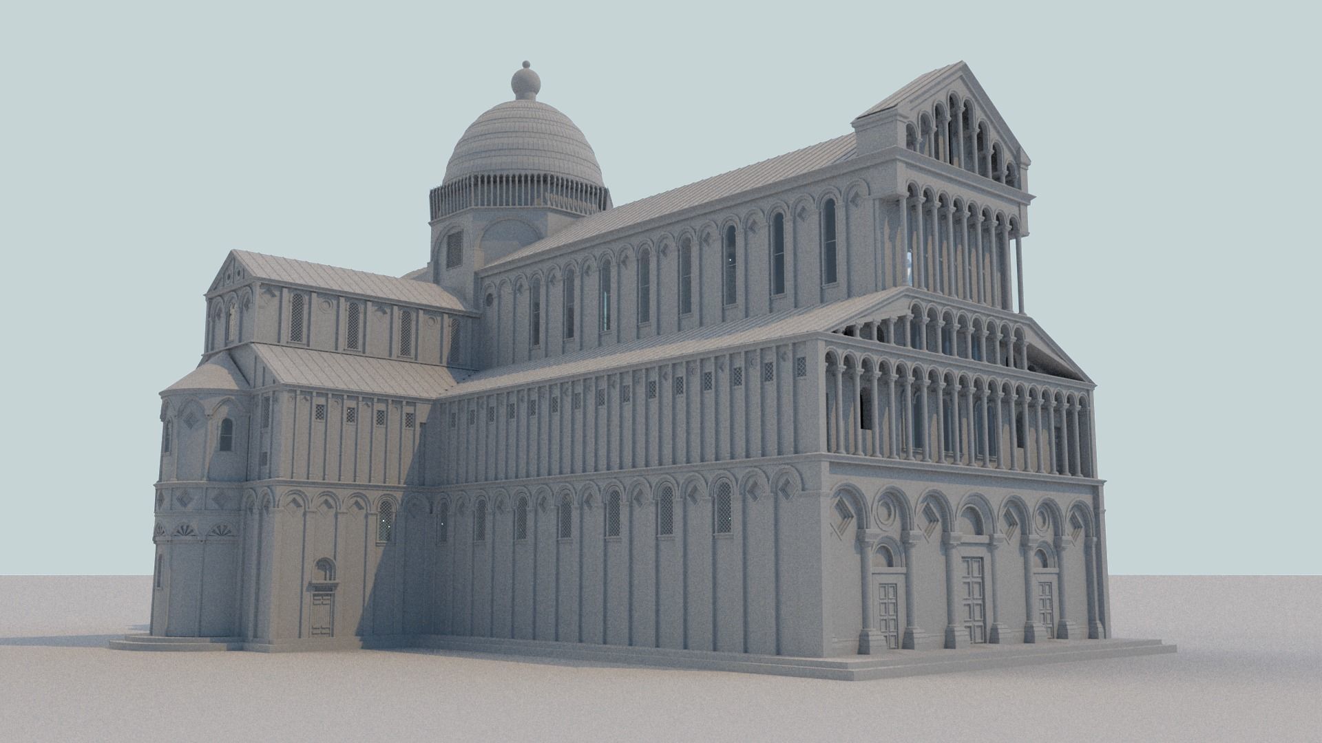 Cathedral church 3D model_12
