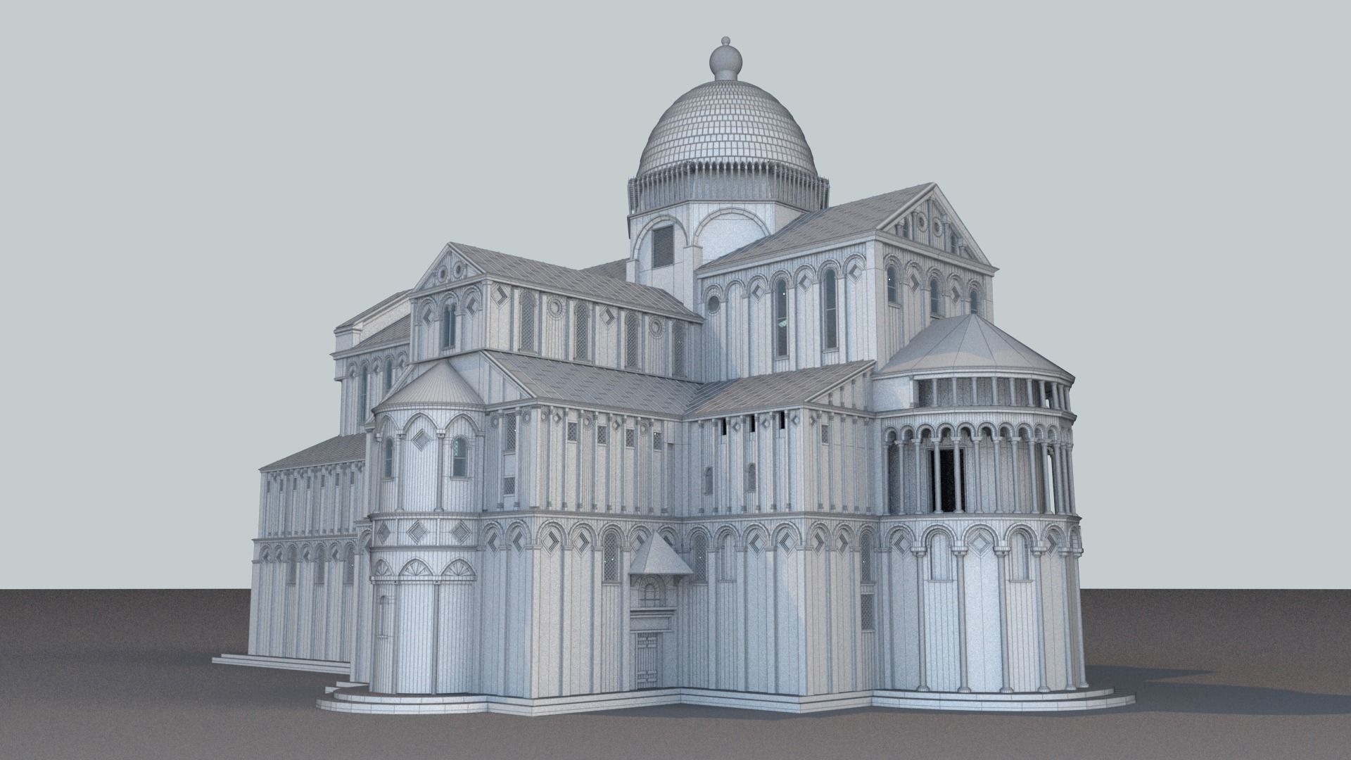 Cathedral church 3D model_5