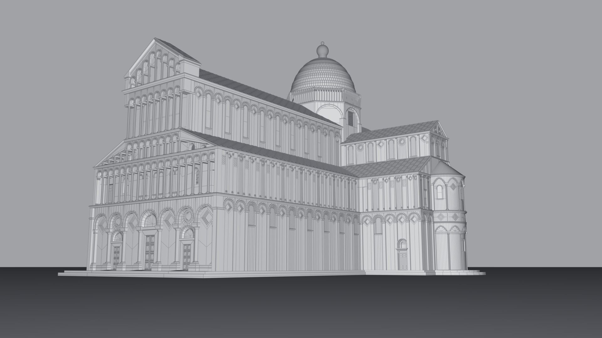 Cathedral church 3D model_10
