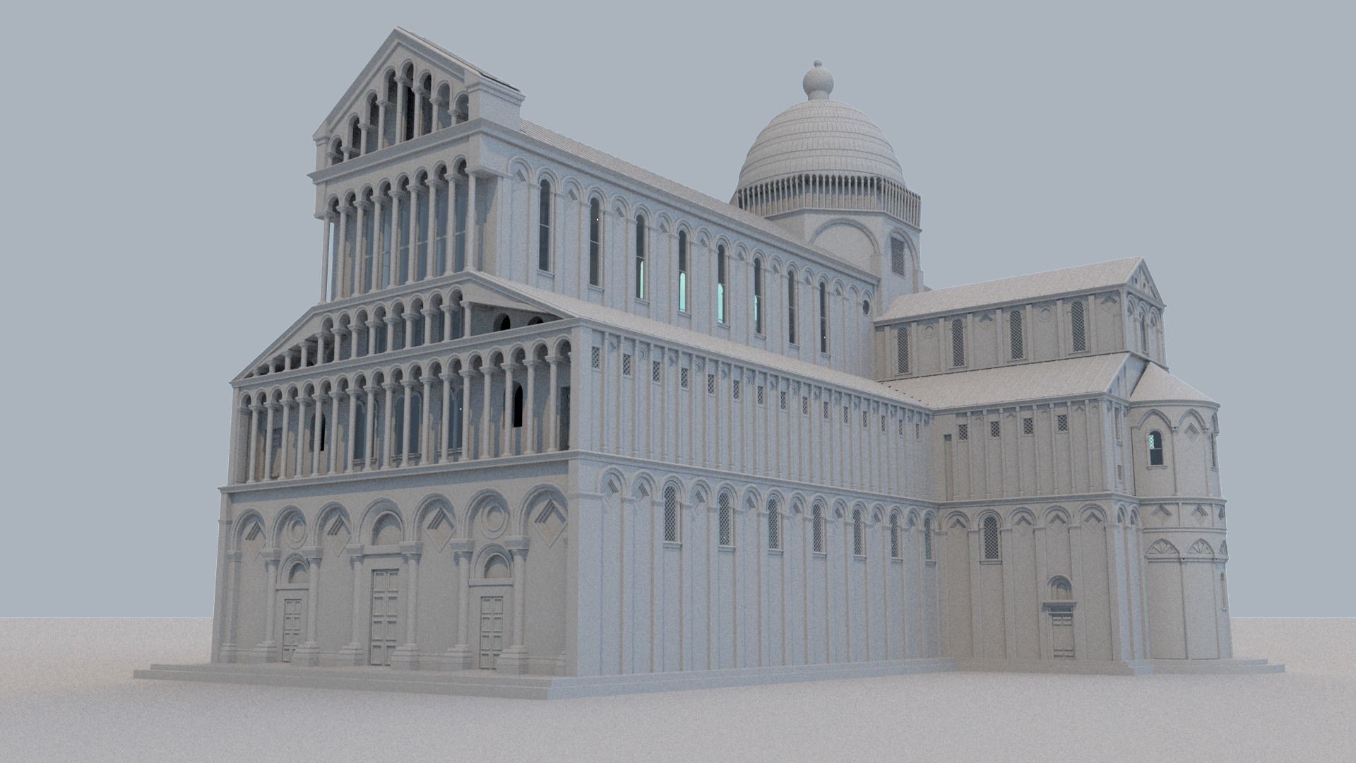 Cathedral church 3D model_11