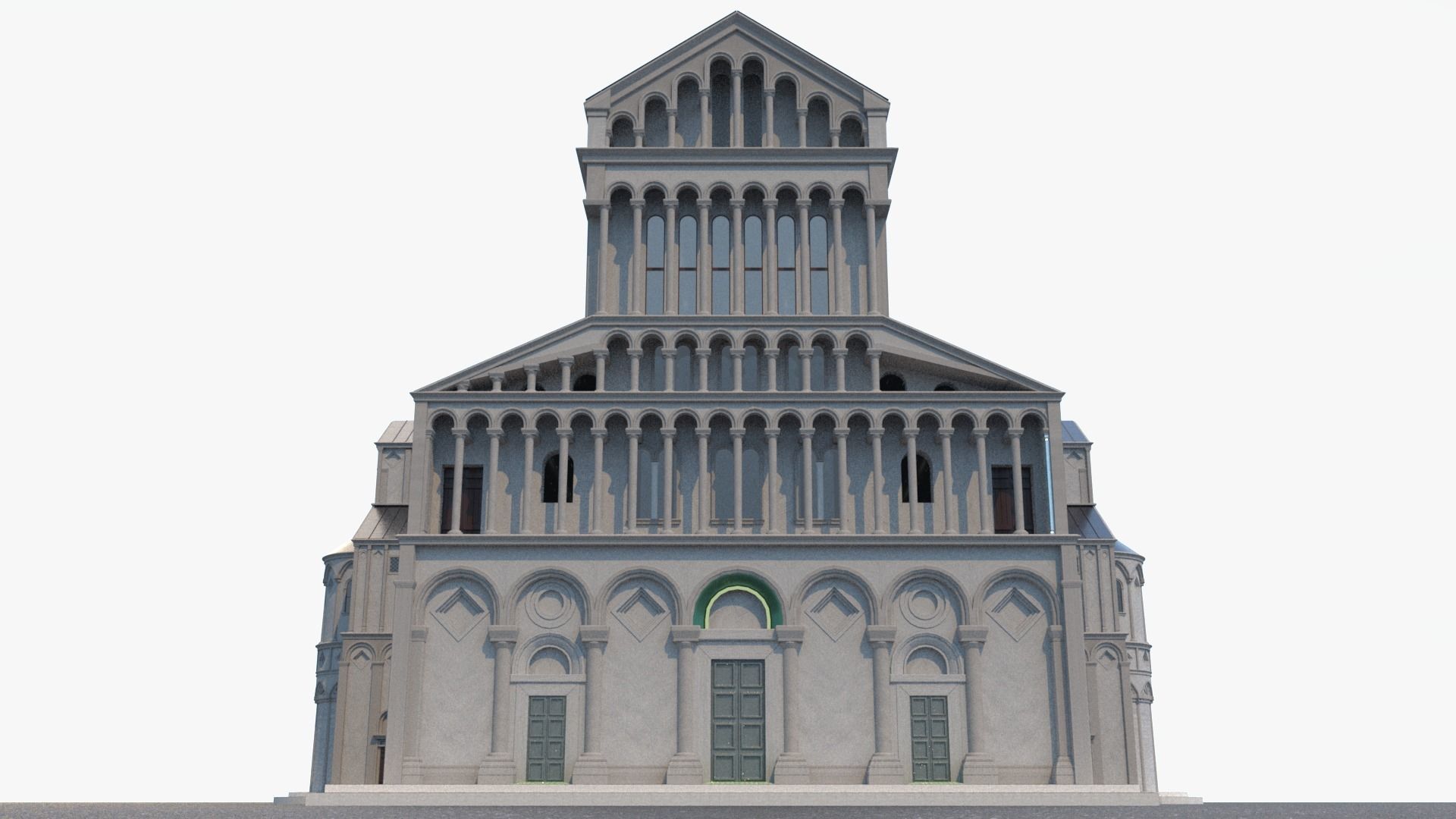 Cathedral church 3D model_4