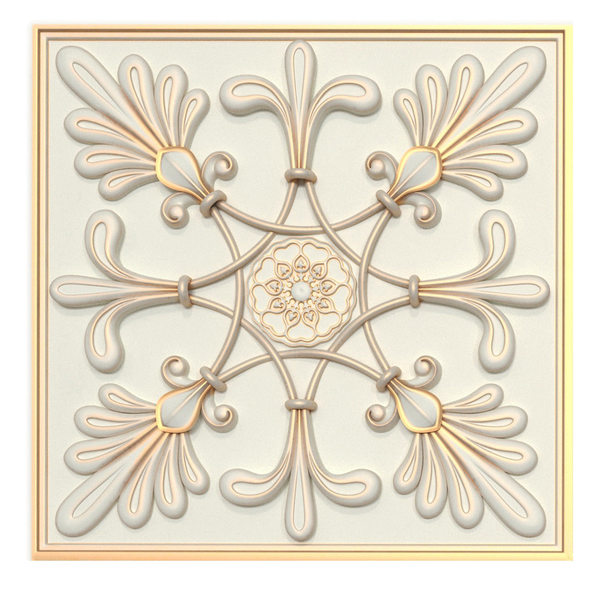 Decorative panels - Set 7 3D model_1