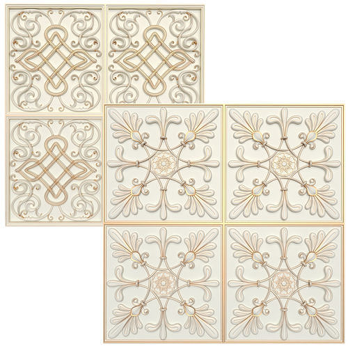 Decorative panels - Set 7 3D model