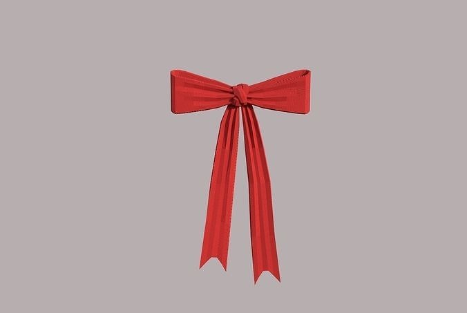 Knot red Low-poly 3D model