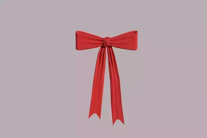Knot red Low-poly 3D model