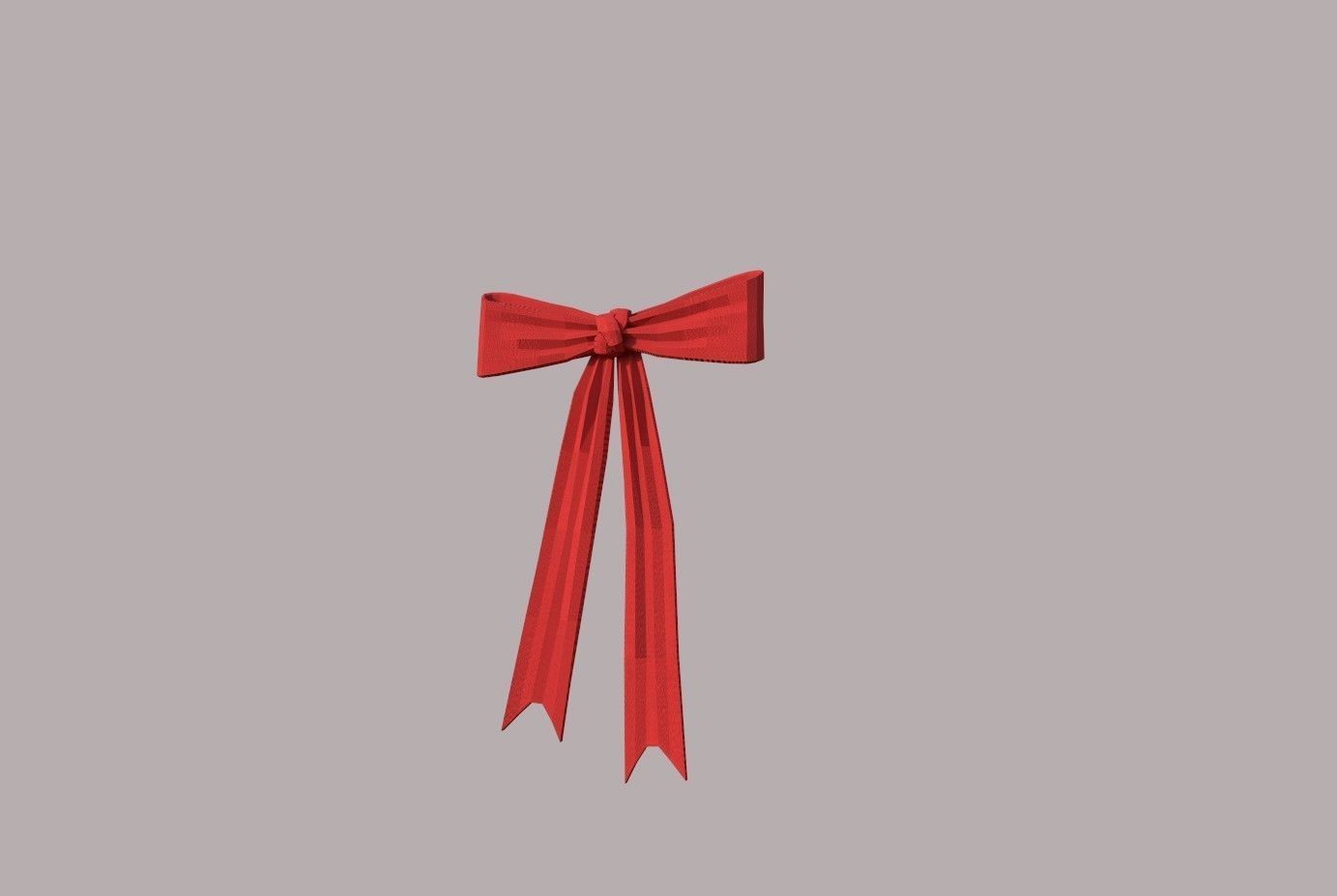 Knot red Low-poly 3D model_13