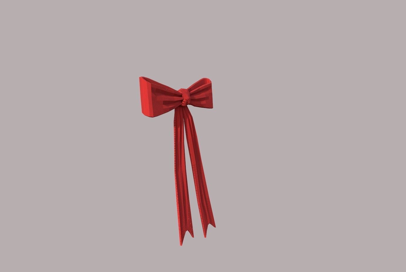 Knot red Low-poly 3D model_12