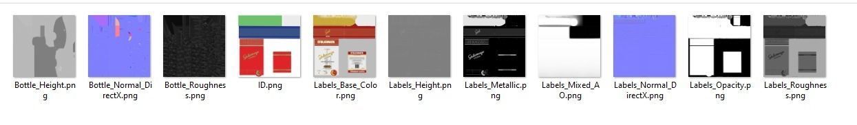 Stolichnaya Bottle 3D bottle Original Lime Strasberi Citros Low-poly 3D model_9