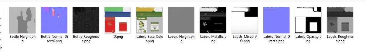 Stolichnaya Bottle 3D bottle Original Lime Strasberi Citros Low-poly 3D model_10