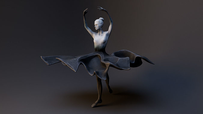 Ballerina scuplture 3D model