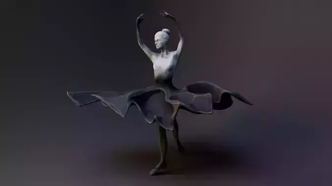 Ballerina scuplture 3D model Ballerina scuplture 3D model