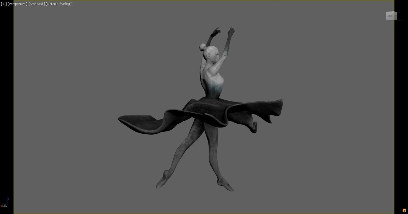 Ballerina scuplture 3D model_11