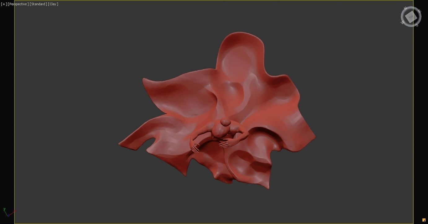 Ballerina scuplture 3D model_13