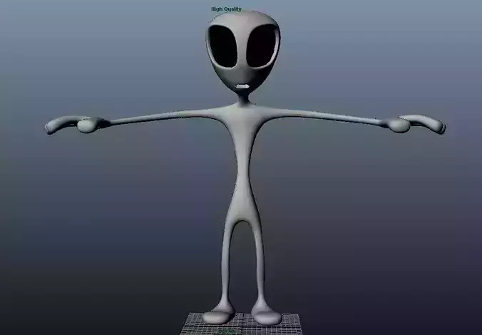 Alien Model Free 3D model