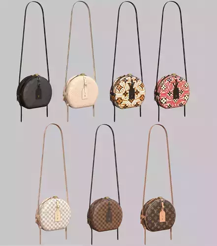 Louis Vuitton Boite Chapeau Souple Bag 3D Model Collection