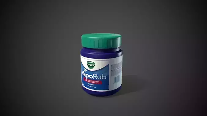 Vicks Creme Ointment Low-poly 3D model