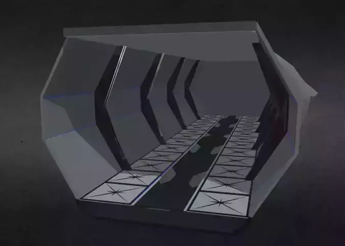 Space Station Low-poly 3D model