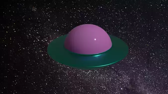 UFO - game-ready in space