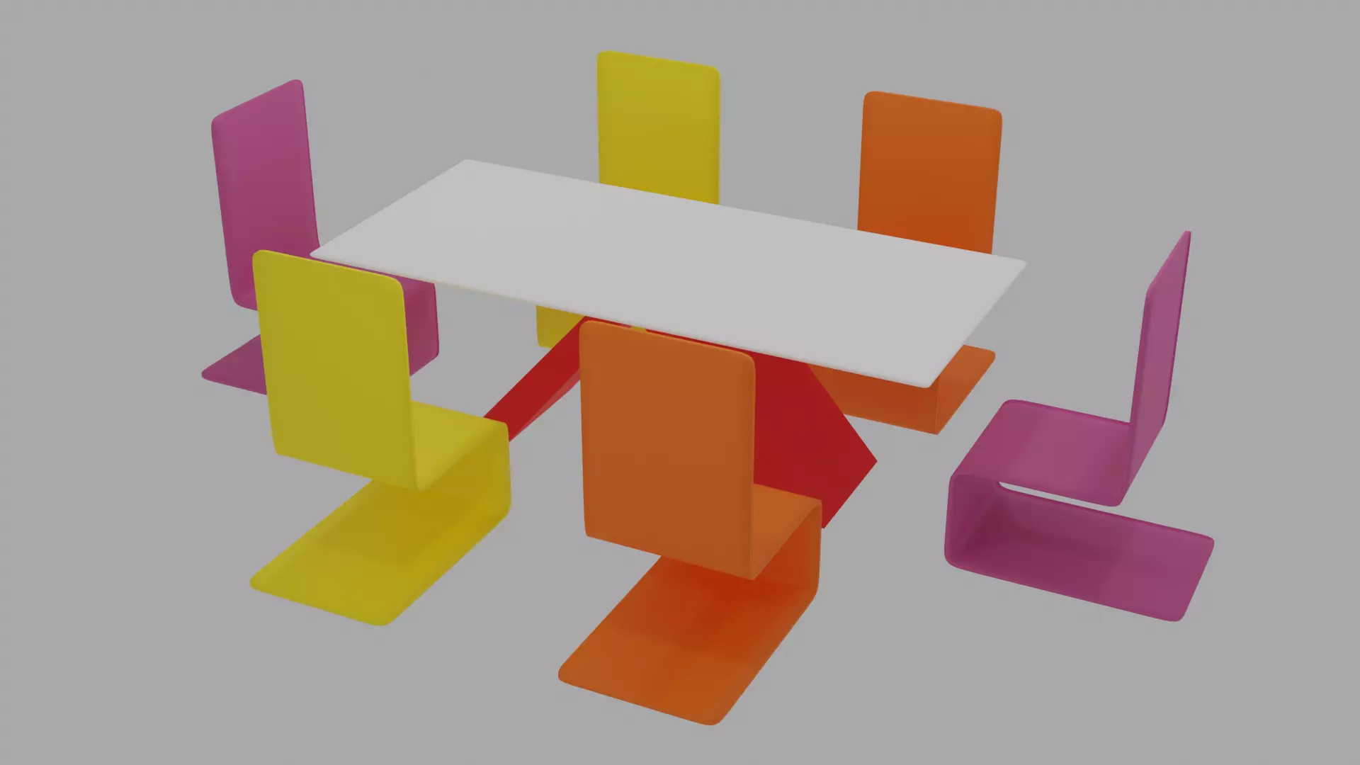 dining table 3D model_0
