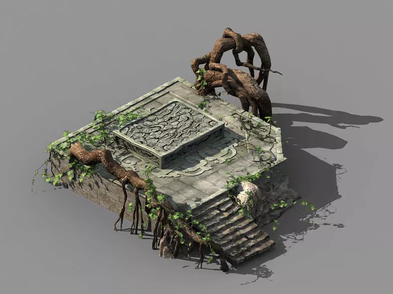 Huaguoshan-Faction-Big Tree Root 01 3D model_0