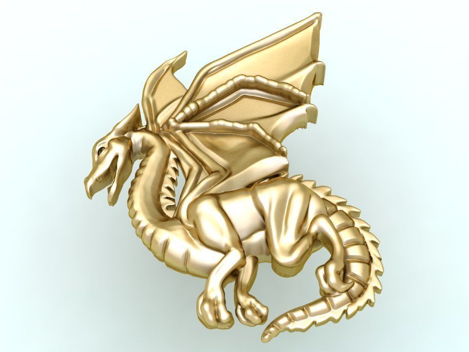 Dragon for jewelry 3D print model_1