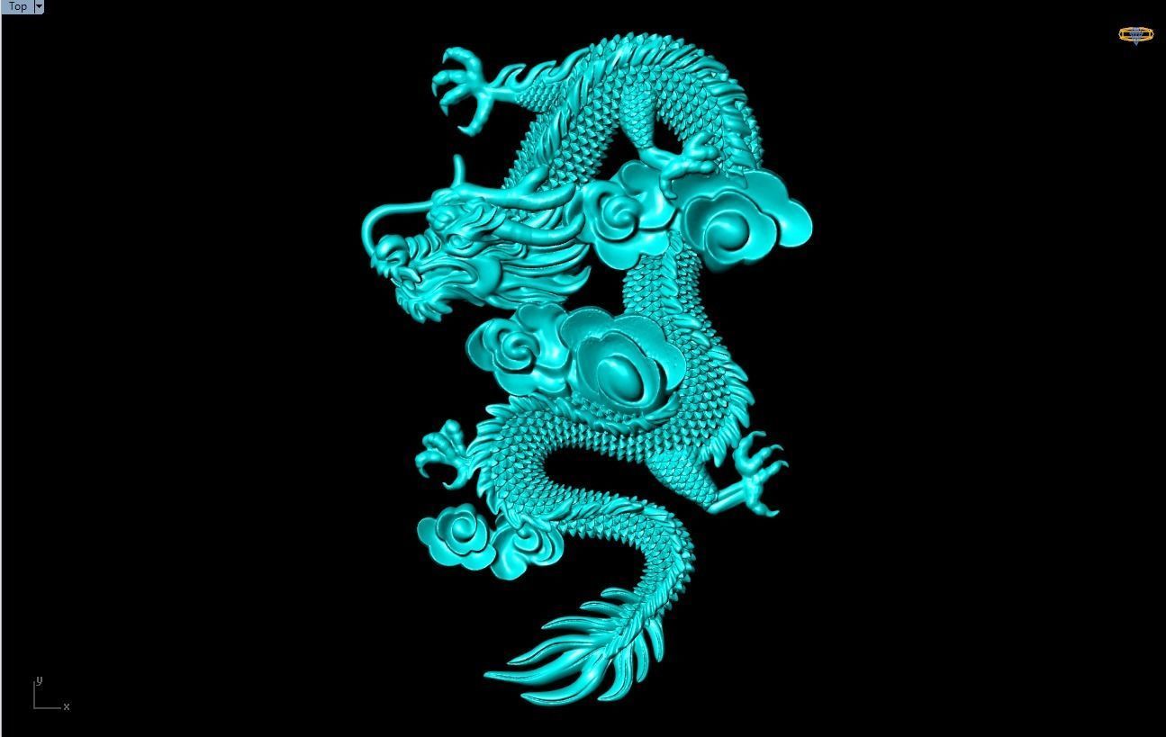 Dragon for jewelry 3D print model_1