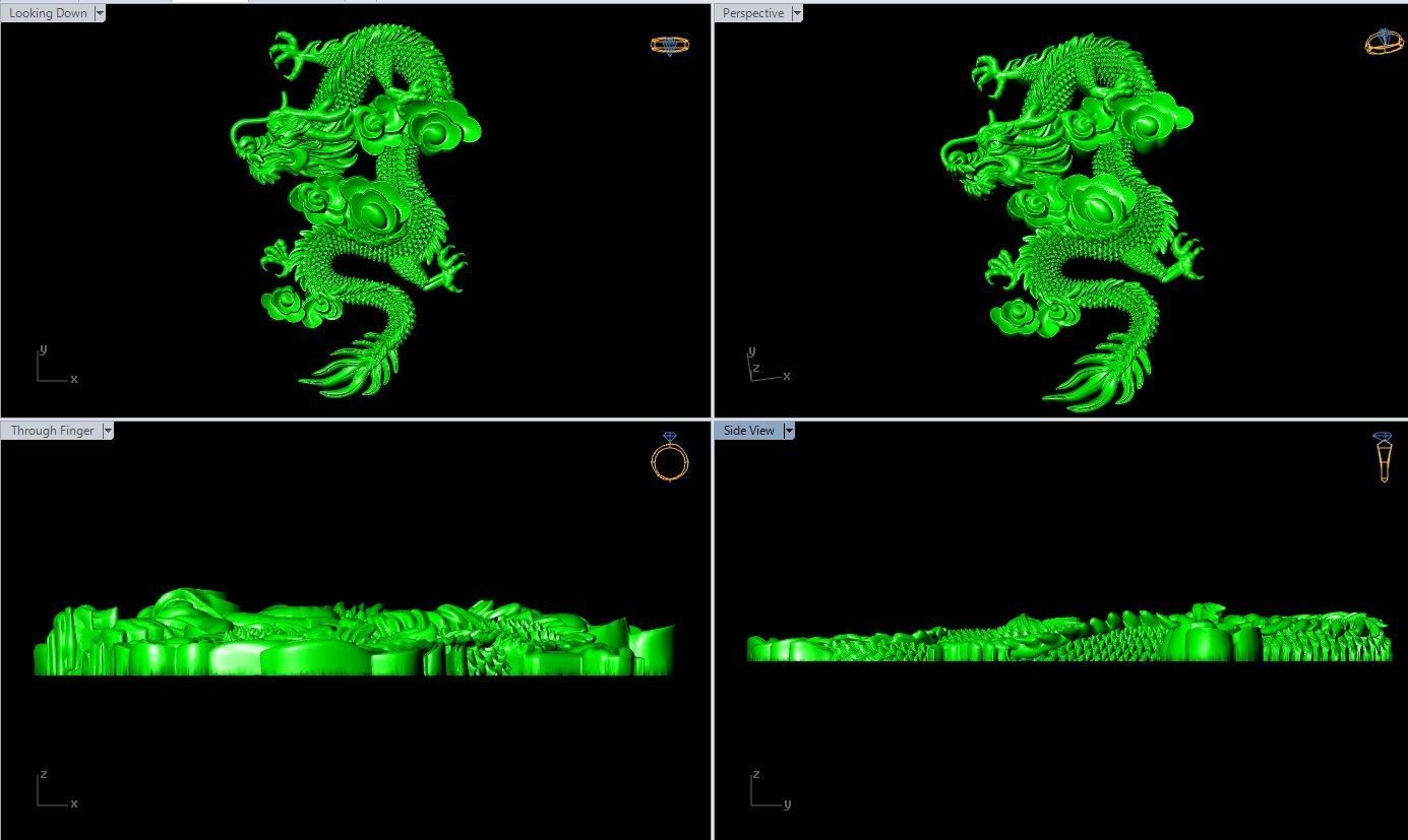 Dragon for jewelry 3D print model_6