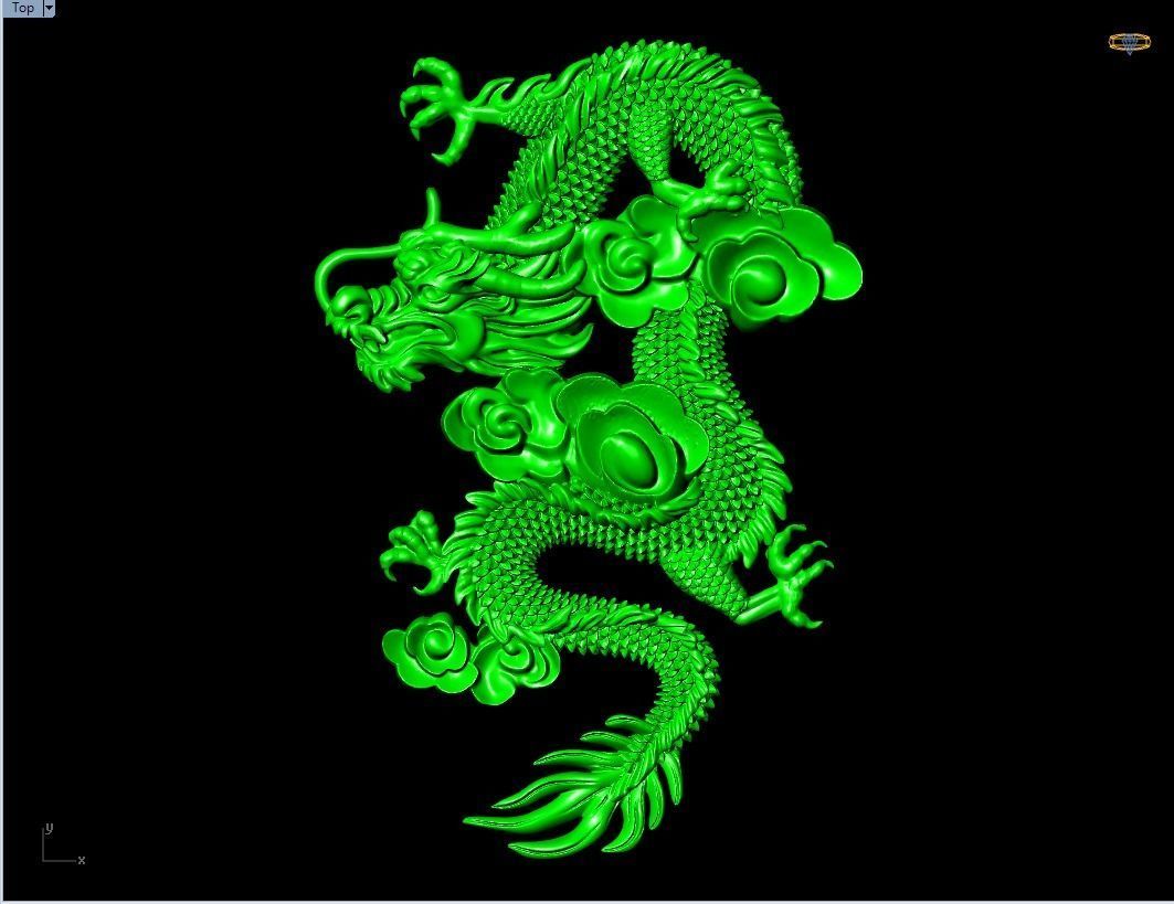 Dragon for jewelry 3D print model_3