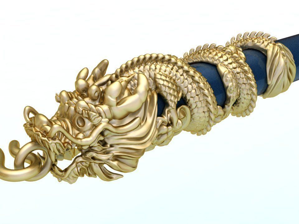 Dragon necklace - Dragon pendant - Wrap leather cord 3D print model_1