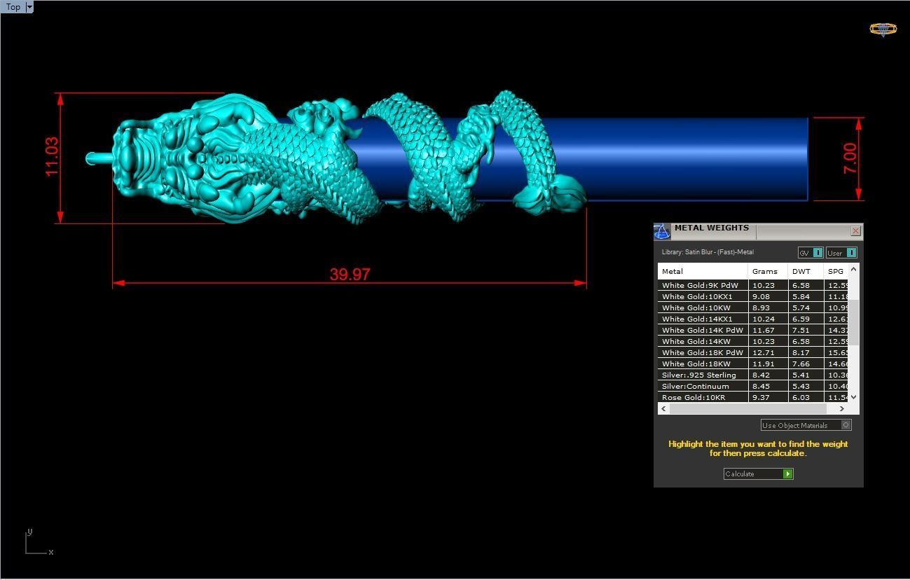 Dragon necklace - Dragon pendant - Wrap leather cord 3D print model_6