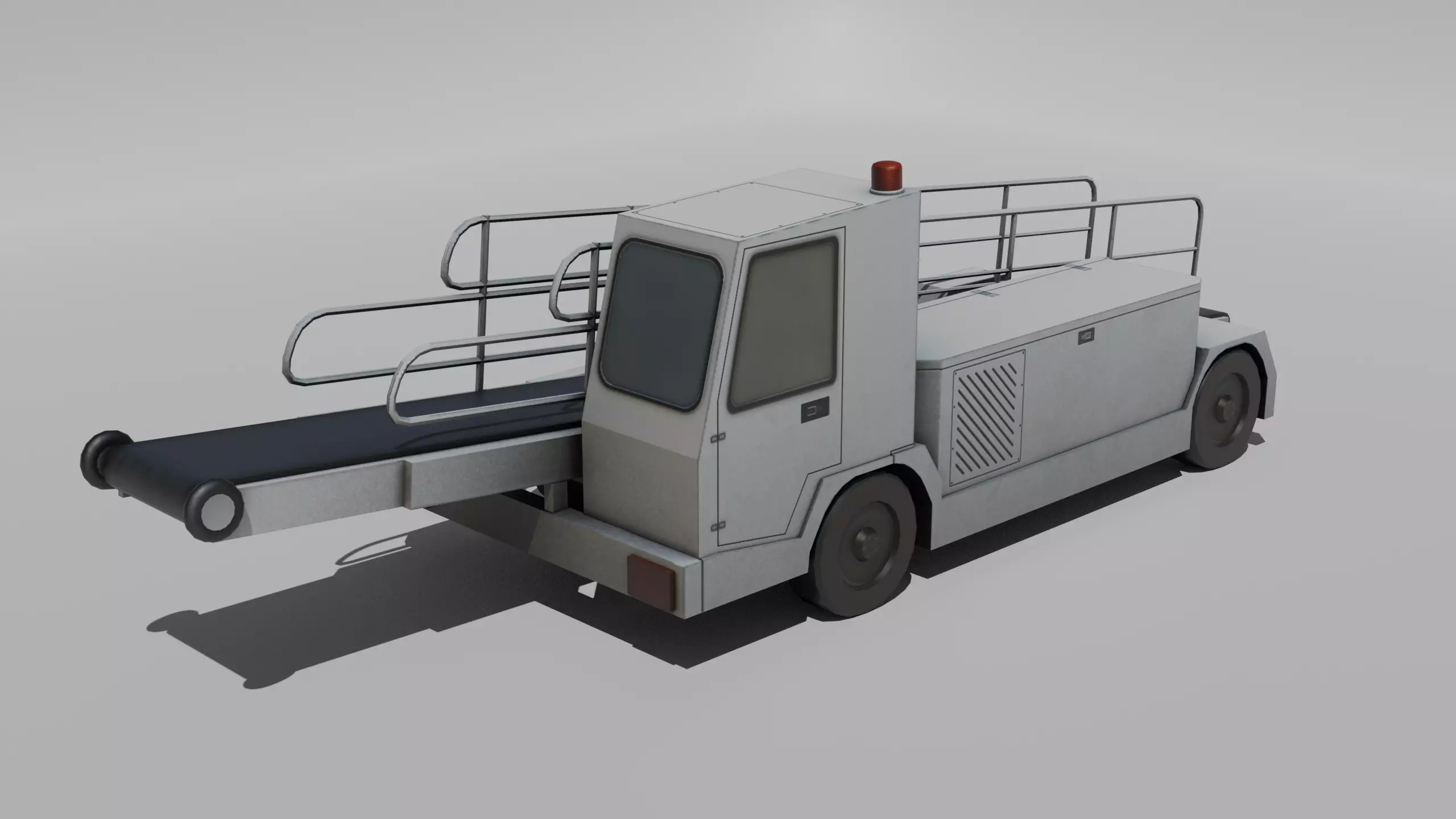 Airport luggage loader -European style -Low-poly Low-poly 3D model