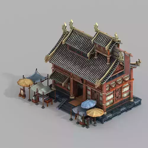 Imperial City-Shabak-Cloth Shop 3D model