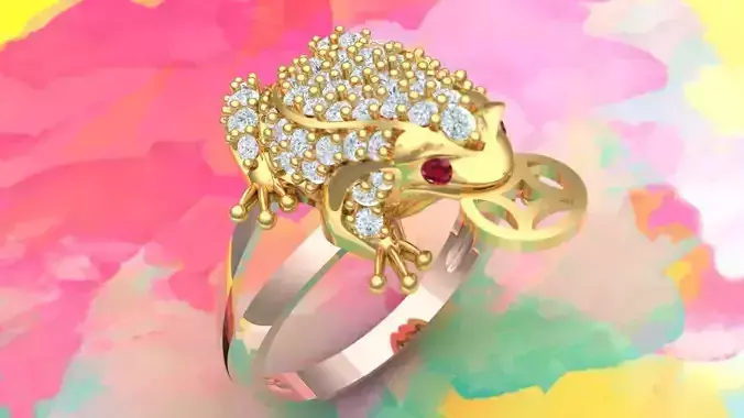 Toad Ring - Womens Rings - Diamond ring