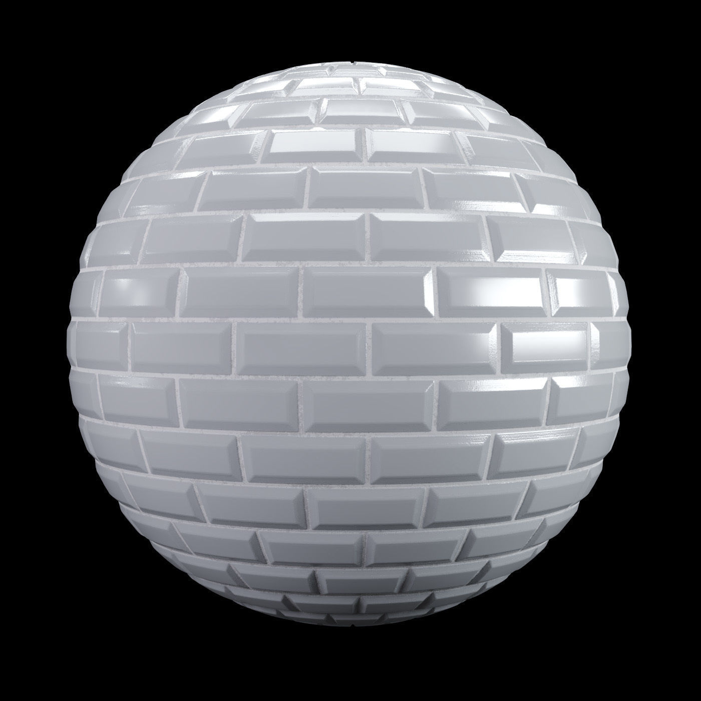 Ceramic Brick Tiles Texture PBR 100 x 100 cm Texture_3