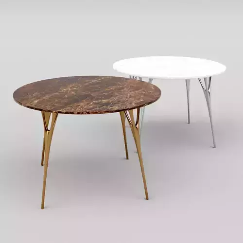 Marble Table with Casting Metal Legs